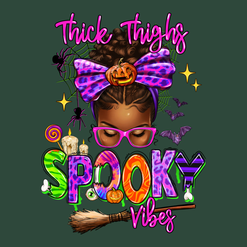 Thick Thighs Spooky Vibes Zipper Hoodie by texasbilliewilder | Teevron