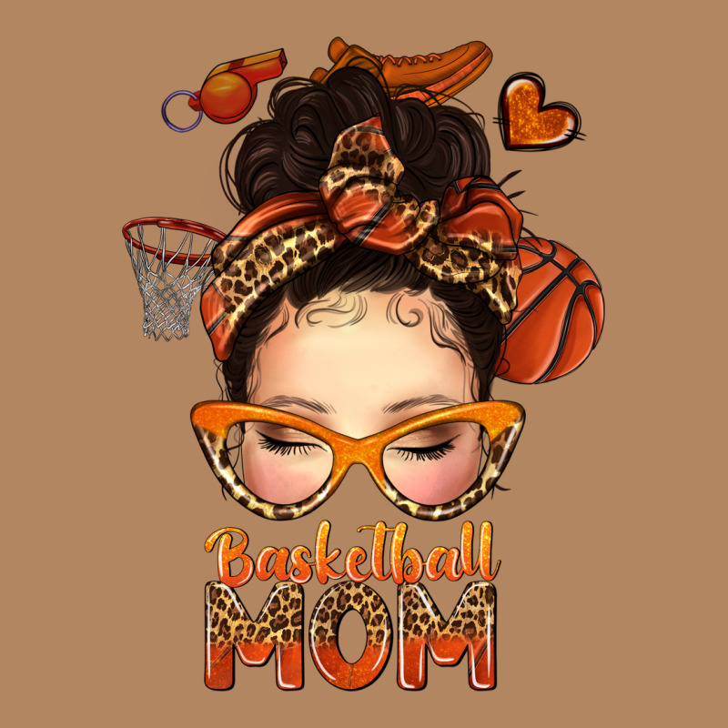 Basketball Messy Bun Mom Long Sleeve Tee by texasbilliewilder | Teevron