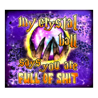 My Crystal Ball Says You Are Full Of Shit Tumbler Premium Sweatshirt | Teevron