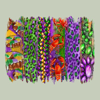 Mardi Gras Brush Strokes King Cake And Craw Fish Long Sleeve Tee | Teevron
