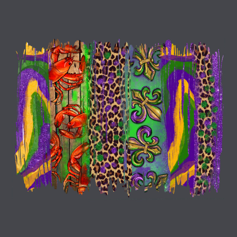 Mardi Gras Brushstrokes Long Sleeve Tee by RanaPortraitStore | Teevron