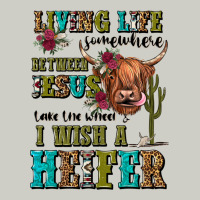 Living Life Somewhere Between Jesus Take The Wheel Heavyweight Hoodie | Teevron