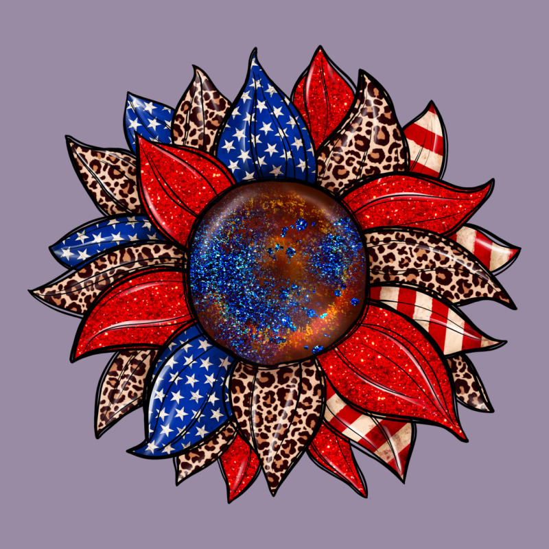 American Flag Leopard Sunflower Classic Tee by Zillion Design Studio | Teevron