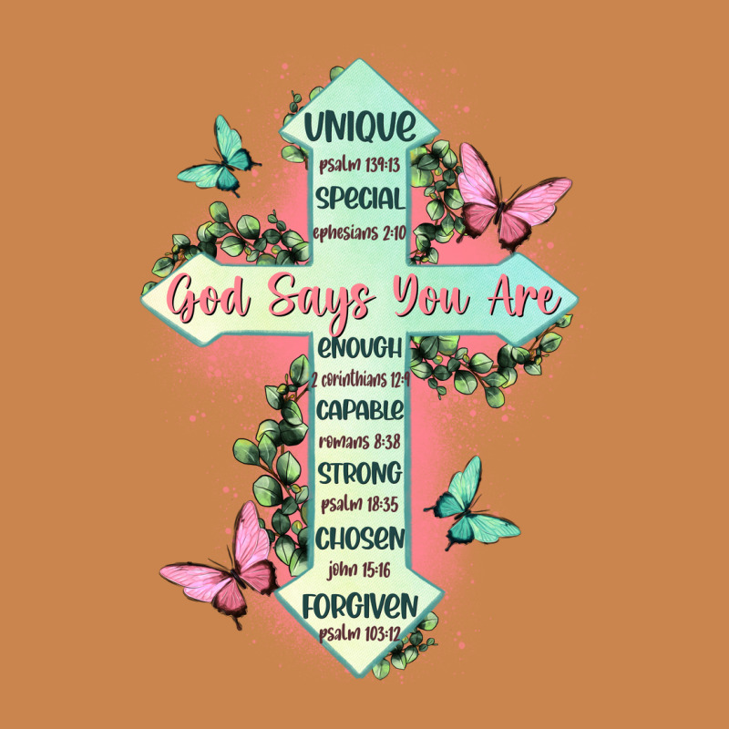 God Says You Are Cross Heavyweight Hoodie by JahusDesignShop | Teevron