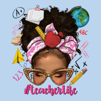 Afro Messy Bun Teacherlife Classic Tee | Teevron