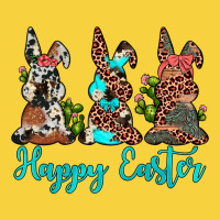 Happy Easter Leopard Cowhide Turquoise Cactus Bunny's Premium Sweatshirt | Teevron