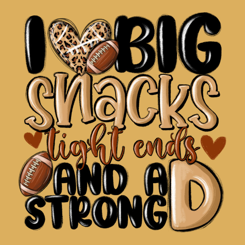 I Love Big Sacks Tight Ends And A Strong D Premium Hoodie by MaliasSmallBusiness | Teevron