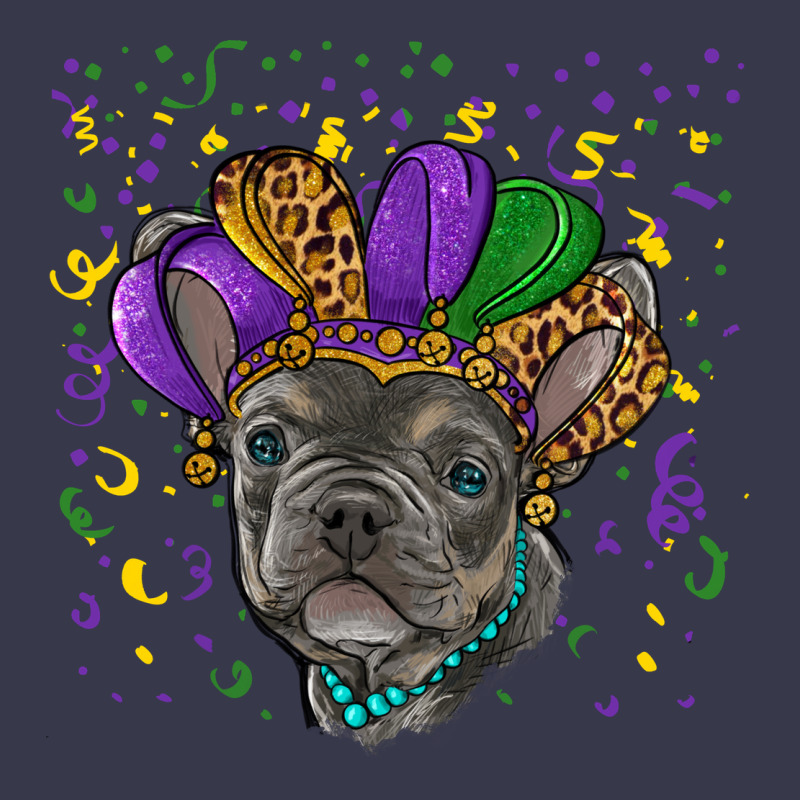 Mardi Gras French Bulldog Long Sleeve Tee by RanaPortraitStore | Teevron
