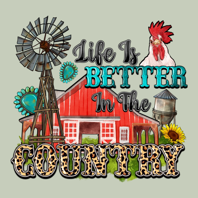 Life Is Better In The Country Long Sleeve Tee by Zillion Design Studio | Teevron