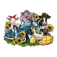 Farm Animals Truck Long Sleeve Tee | Teevron