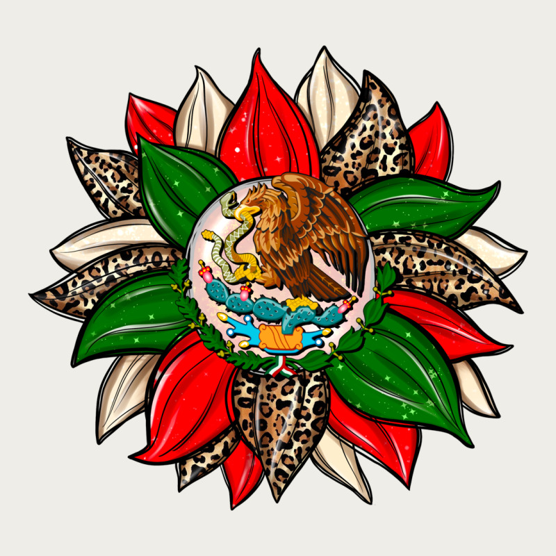 Mexican Flag Sunflower Zipper Hoodie by Zillion Design Studio | Teevron