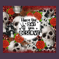 Have The Day You Deserve Skull And Rose Heavyweight Hoodie | Teevron