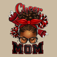 Cheer Mom Afro Messy Bun Long Sleeve Tee | Teevron