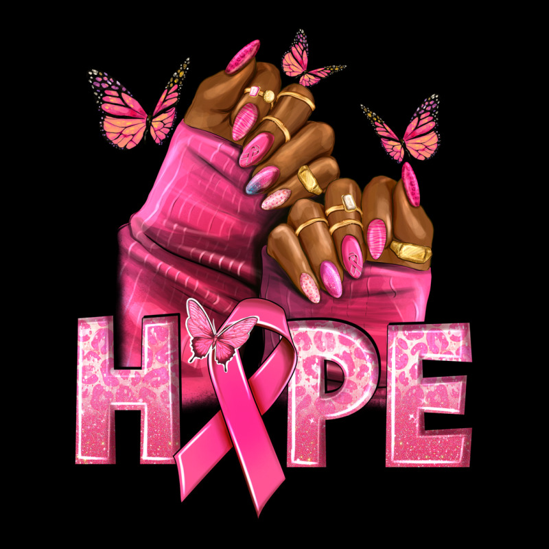 Hope Breast Cancer Nails Urban Hoodie by NancyCooperArtShop | Teevron