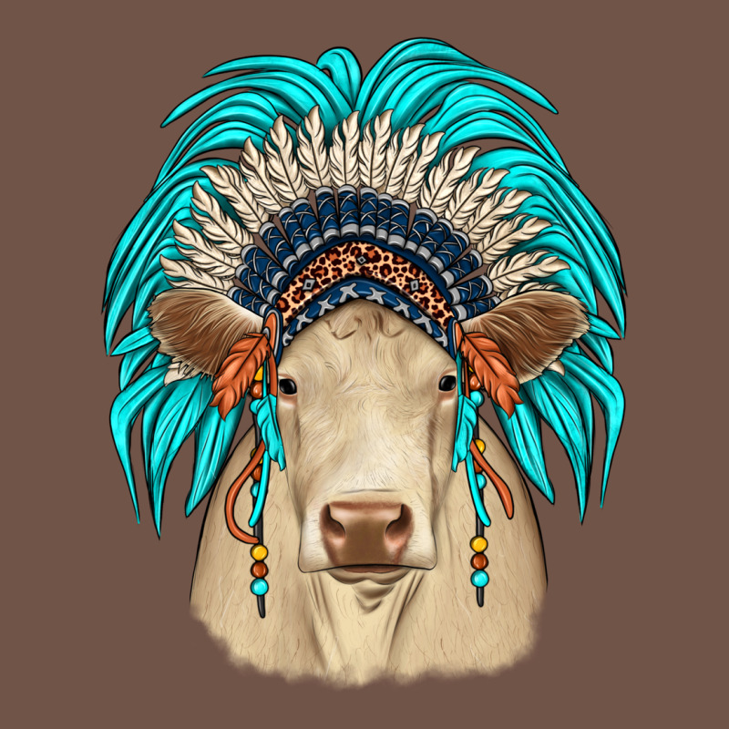 Charolais Indian Headdress Premium Sweatshirt by JahusDesignShop | Teevron