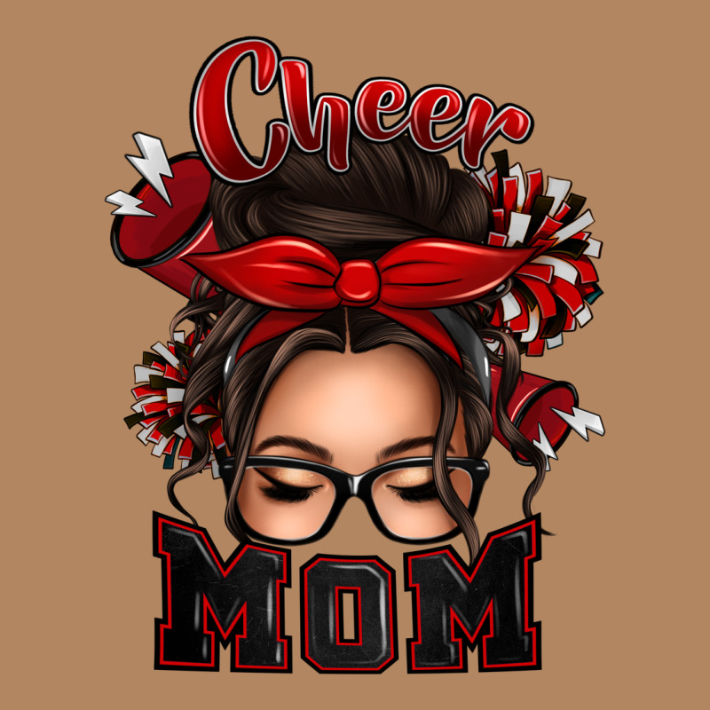Cheer Mom Messy Bun Long Sleeve Tee by texasbilliewilder | Teevron