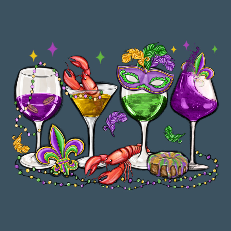 Mardi Gras Wine Glasses Urban Hoodie by MaliasSmallBusiness | Teevron