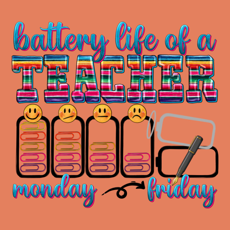 Battery Life Of A Teacher Classic Tee by texasbilliewilder | Teevron