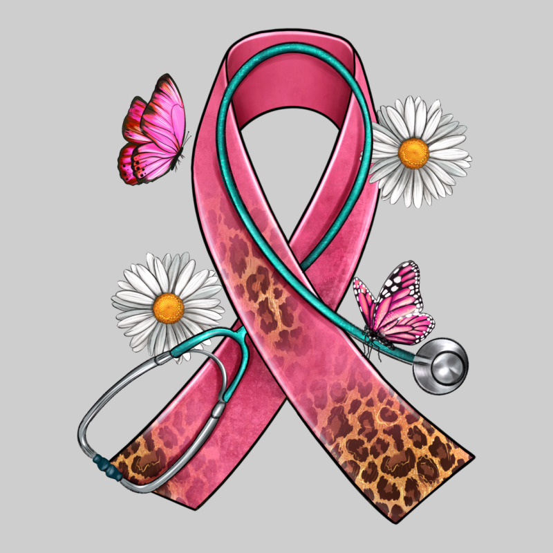Cancer Ribbon Stethoscope Daisy Butterfly Premium Sweatshirt by Artiststas | Teevron