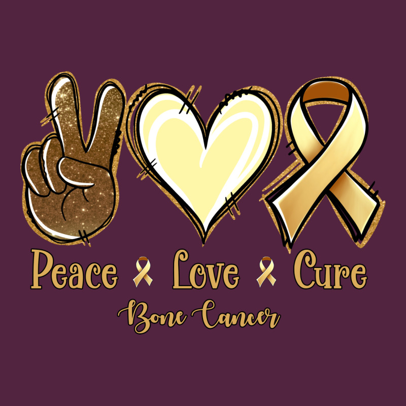 Peace Love Cure Bone Cancer Urban Hoodie by NancyCooperArtShop | Teevron