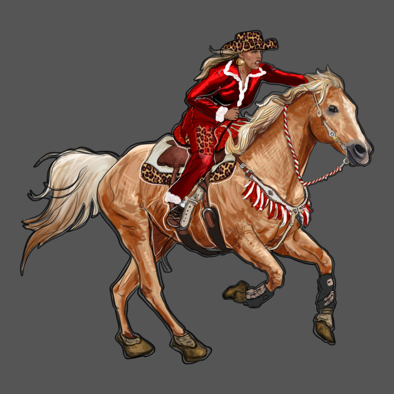 Christmas Cowgirl Zipper Hoodie by RanaPortraitStore | Teevron