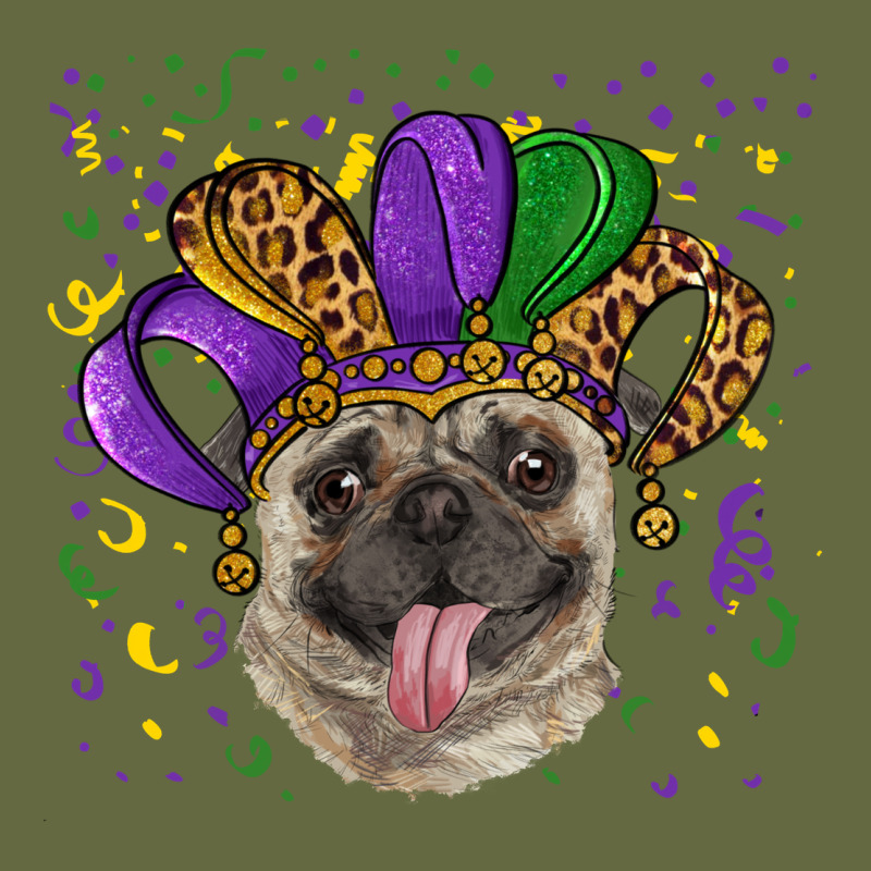 Mardi Gras Hat Pug Long Sleeve Tee by RanaPortraitStore | Teevron