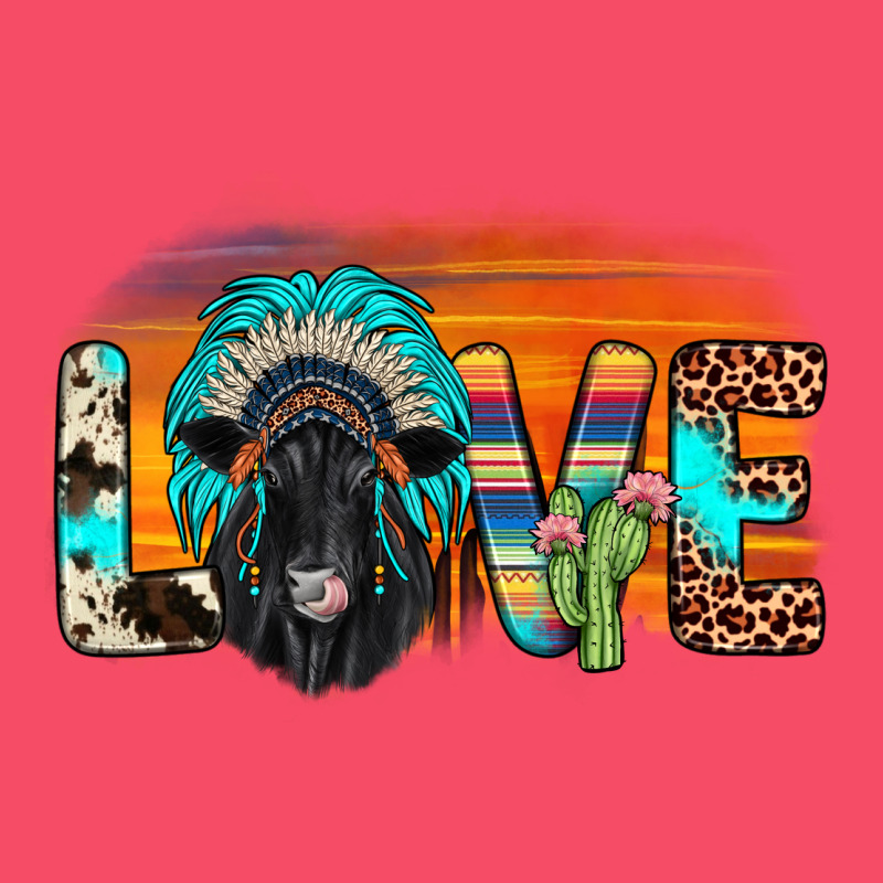 Love Black Angus Indian Headdress Premium Sweatshirt by JahusDesignShop | Teevron