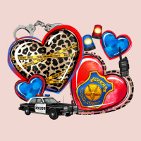 Western Leopard  Police Hearts Premium Sweatshirt | Teevron