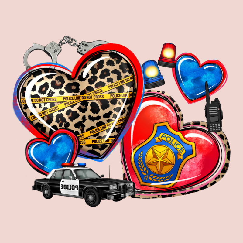 Western Leopard  Police Hearts Premium Sweatshirt by AdoDesignShop | Teevron