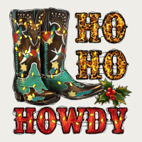Christmas Cowboy Boots Ho Ho Howdy Zipper Hoodie | Teevron