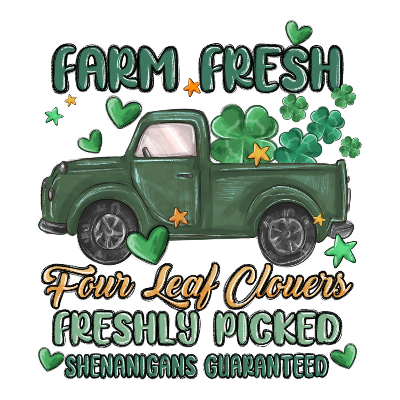 Farm Fresh Four Leaf Clovers Premium Hoodie by MaliasSmallBusiness | Teevron