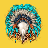 Bull Skull Indian Headdress Premium Sweatshirt | Teevron