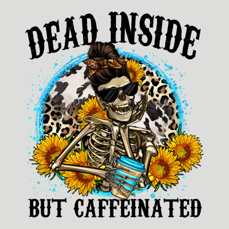 Dead Inside But Caffeinated Zipper Hoodie by Zillion Design Studio | Teevron