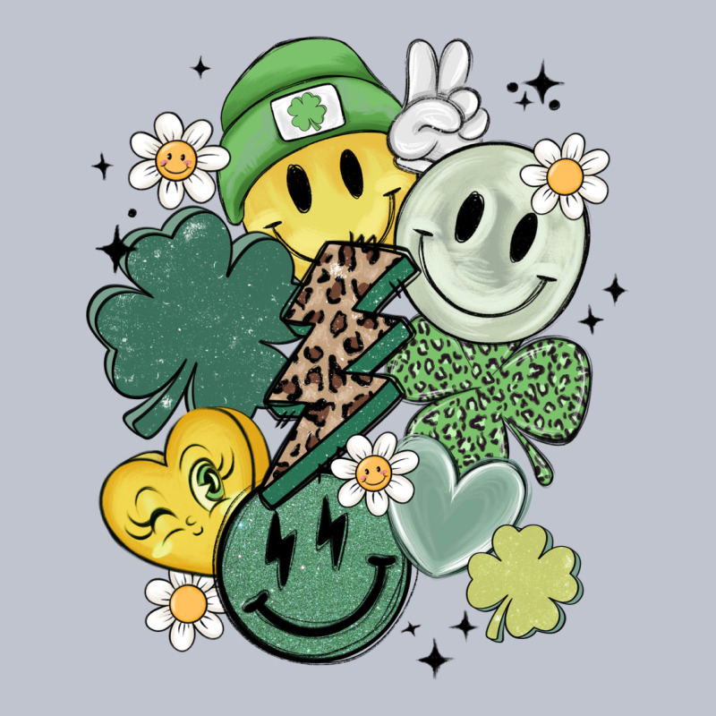 St Patricks Day Green Smile Premium Hoodie by MaliasSmallBusiness | Teevron