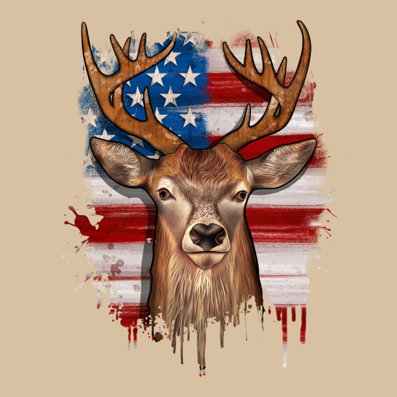 Deer American Flag Heavyweight Hoodie by JahusDesignShop | Teevron