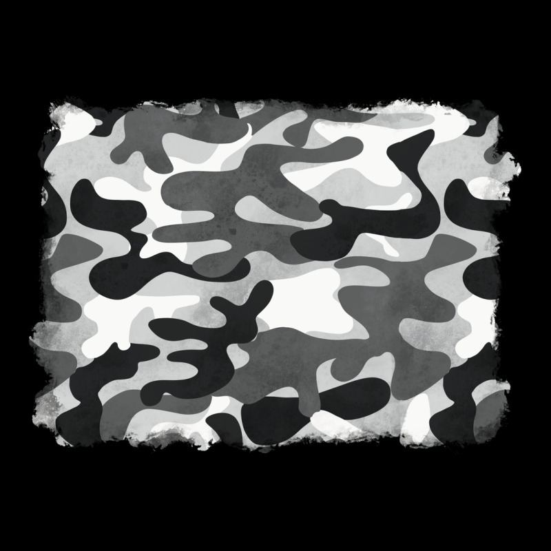 Black And White Camouflage Ladies Tee by BarkalooDesign | Teevron