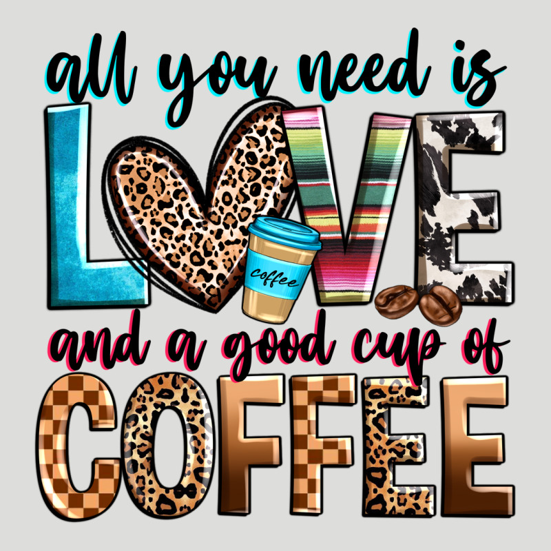 All You Need Is Love And A Good Cup Of Coffee Zipper Hoodie by Zillion Design Studio | Teevron