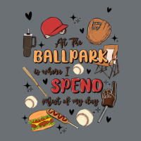At The Ballpark Is Where I Spend Most Of My Day Premium Hoodie | Teevron