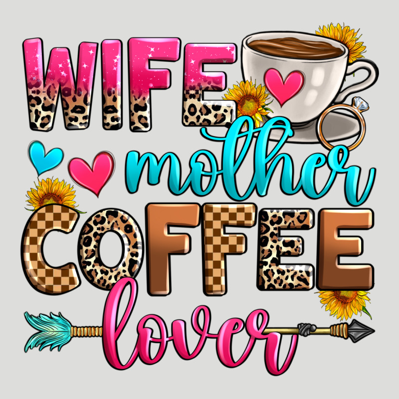 Wife Mother Coffee Lover Zipper Hoodie by Zillion Design Studio | Teevron