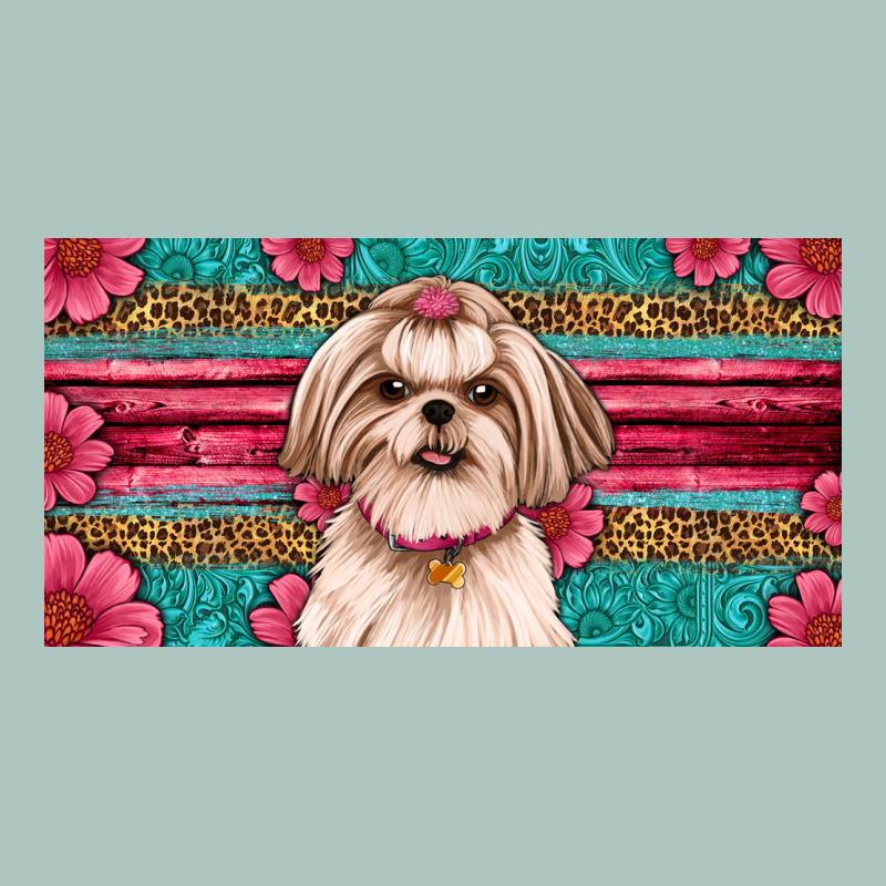 Western Shih Tzu License Plate Design Premium Sweatshirt by JahusDesignShop | Teevron