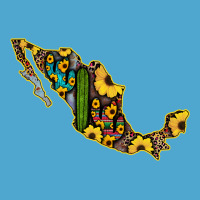 Guerrero Mexico Serape Cactus Sunflower Map Premium Hoodie | Teevron