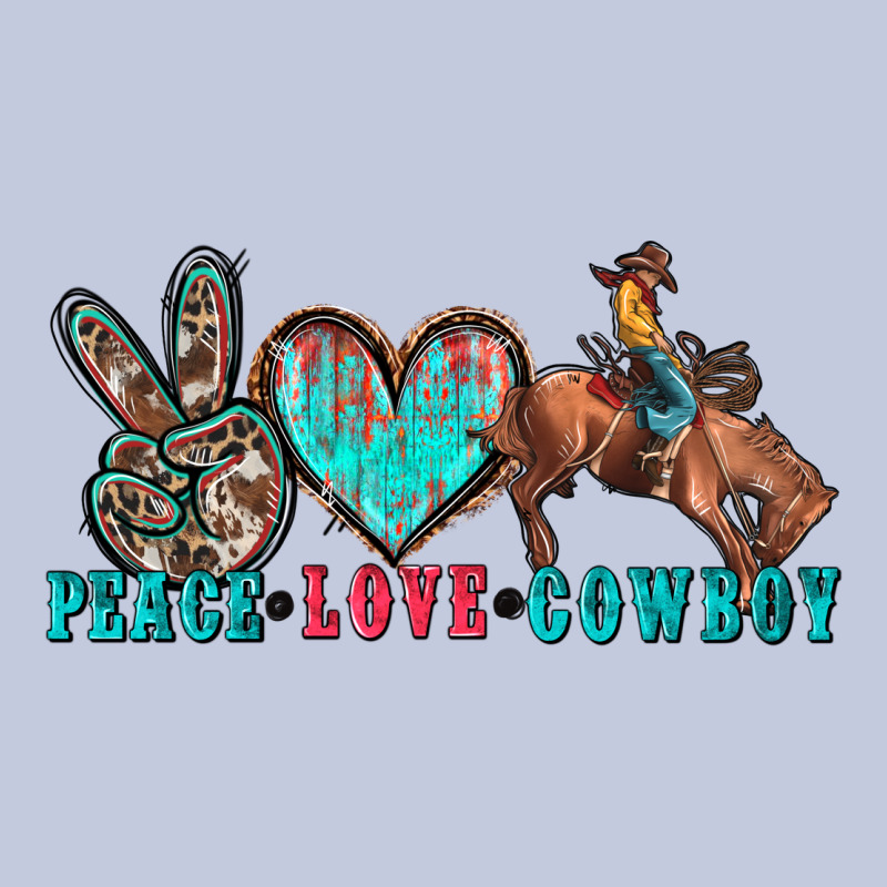 Peace Love Cowboy Long Sleeve Tee by Zillion Design Studio | Teevron