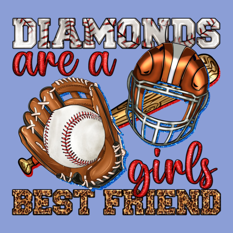 Diamonds Are A Girls Best Friend Baseball Long Sleeve Tee by texasbilliewilder | Teevron