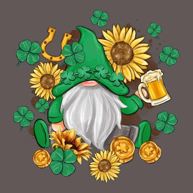 St Patrick's Day Shamrock Sunflowers Gnome Premium Hoodie by MaliasSmallBusiness | Teevron