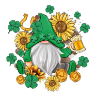 st patrick's day shamrock sunflowers gnome | Teevron