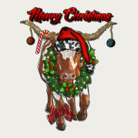 Merry Christmas Longhorn Cow Zipper Hoodie | Teevron