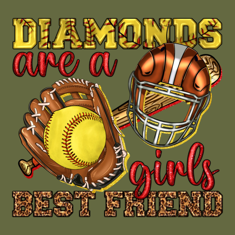 Diamonds Are A Girls Best Friend Softball Long Sleeve Tee by texasbilliewilder | Teevron