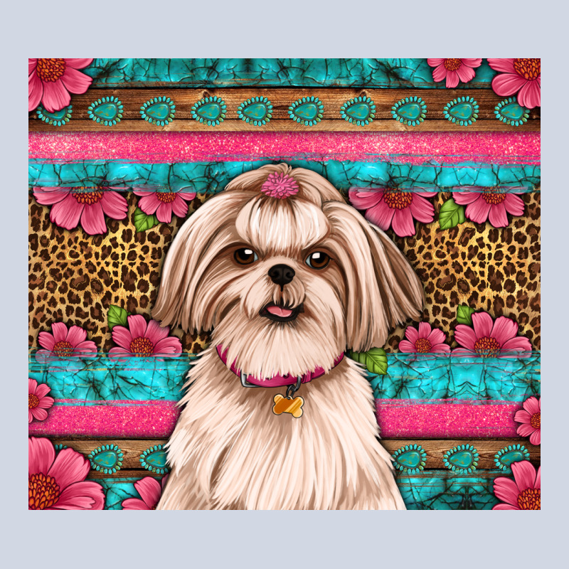 Shih Tzu Floral Tumbler Premium Sweatshirt by JahusDesignShop | Teevron