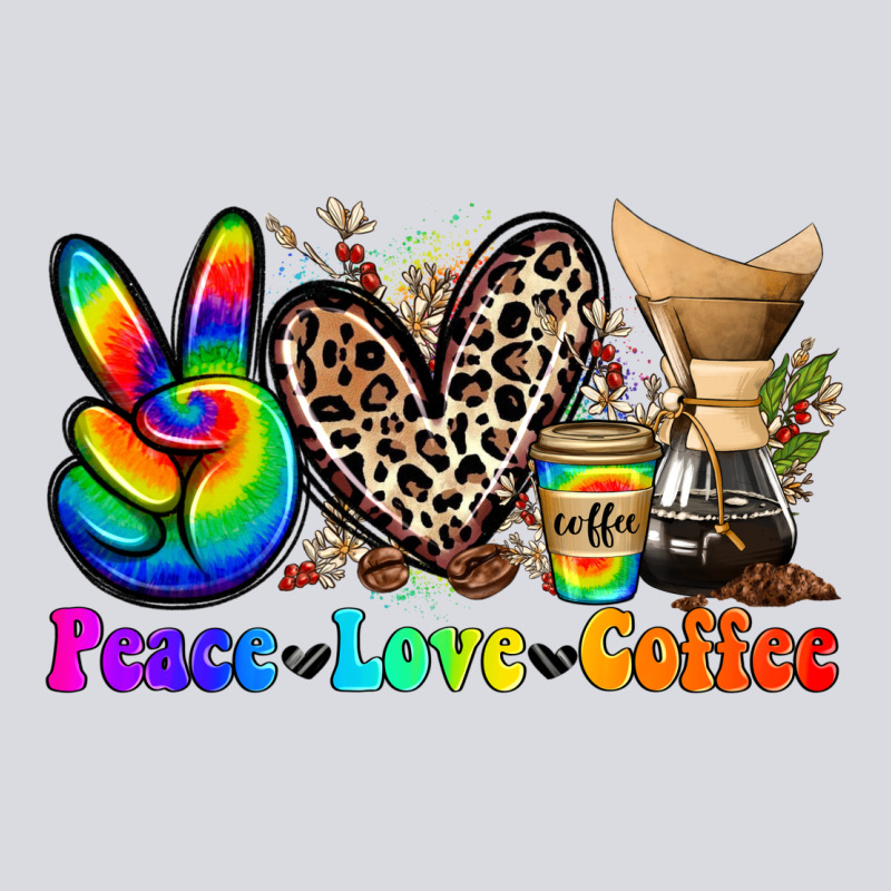 Peace Love  Coffee Zipper Hoodie by Zillion Design Studio | Teevron