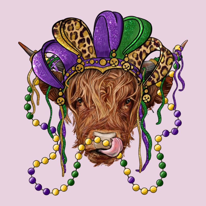 Highland Cow With Mardi Gras Hat Classic Tee by RanaPortraitStore | Teevron